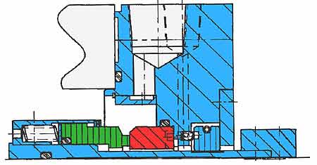 Drawing of a multiport flush design