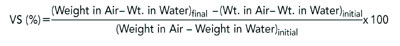 chemical seal compatibility - volume swell formula