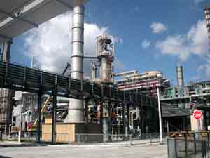 Chemical processing factory